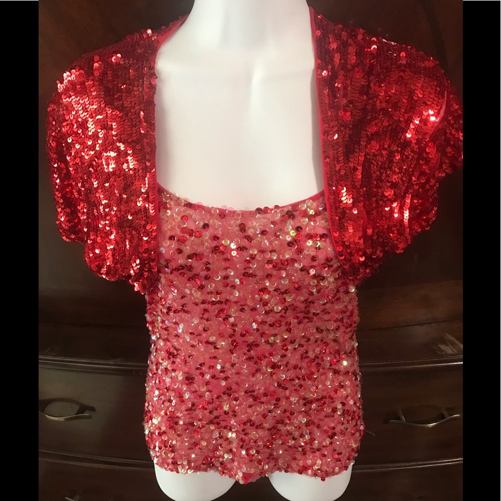 Sequin Tank & Shrug